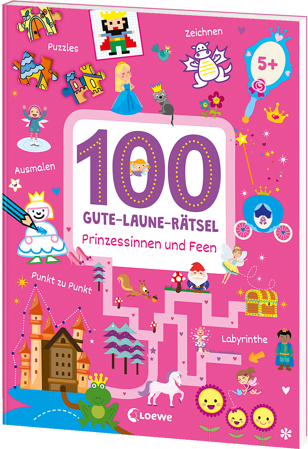 100 Gute-Laune-Rätsel - Prinzessinnen und Feen 9783743202245