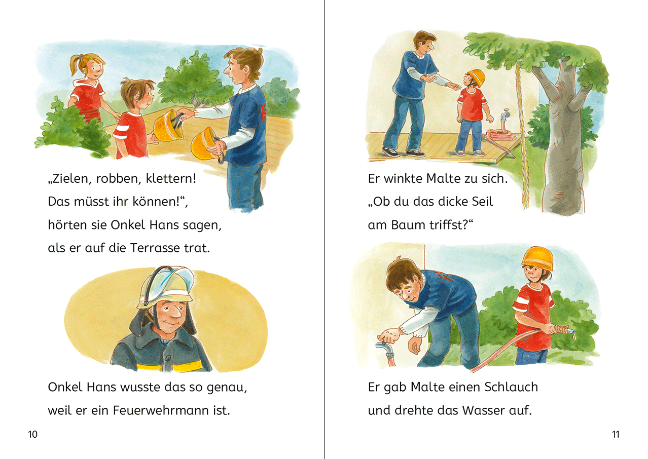 Die schönsten Leselöwen-Geschichten zum Lesenlernen - Polizei und Feuerwehr 9783743222953_11