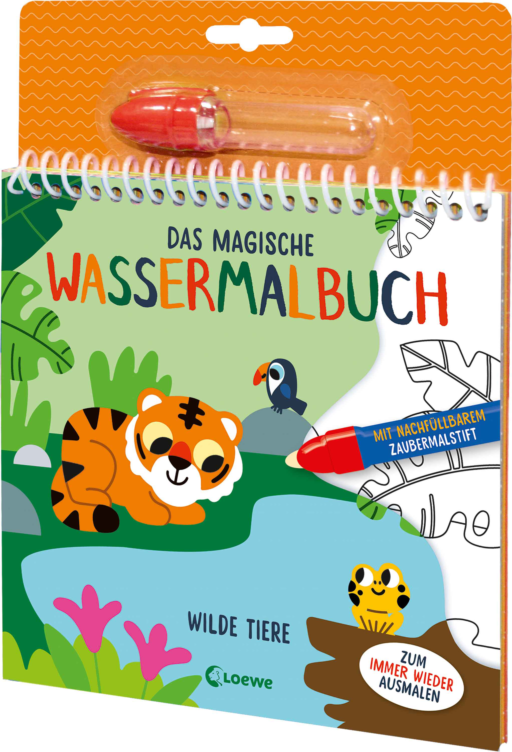 Das magische Wassermalbuch - Wilde Tiere 9783743222113
