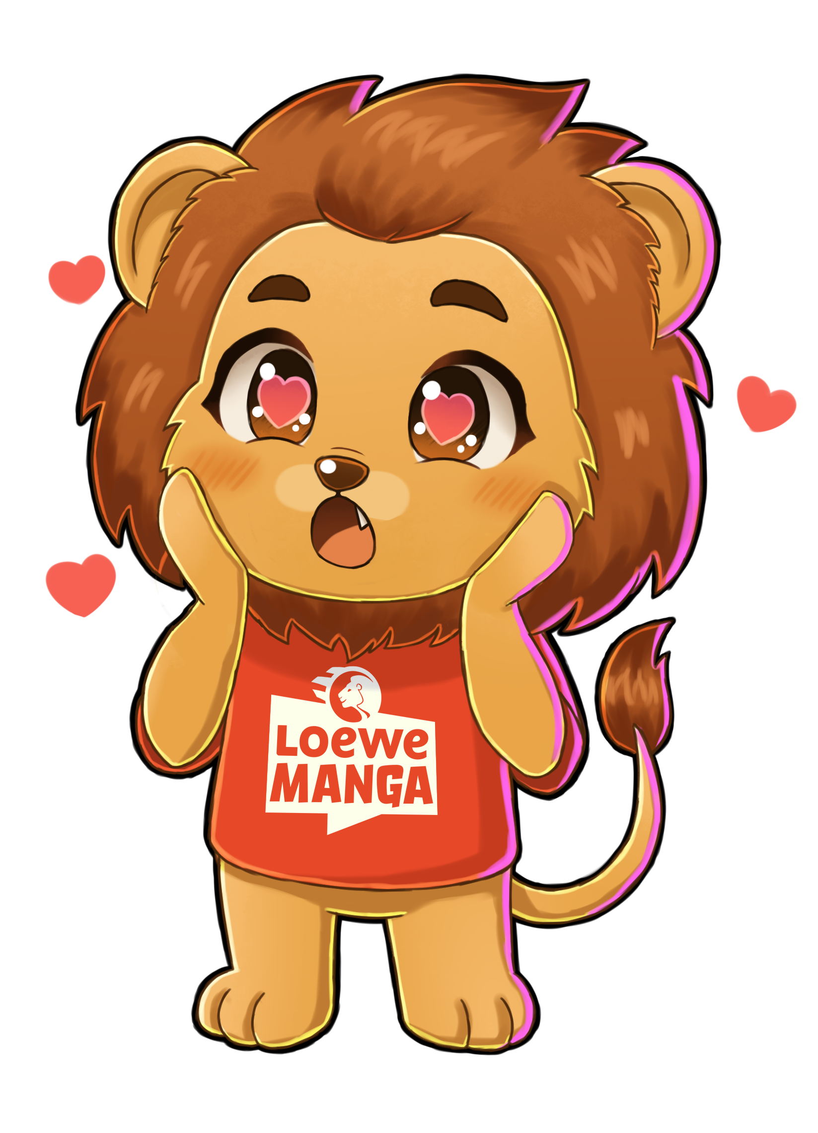 Maskottchen Maleo von Loewe Manga