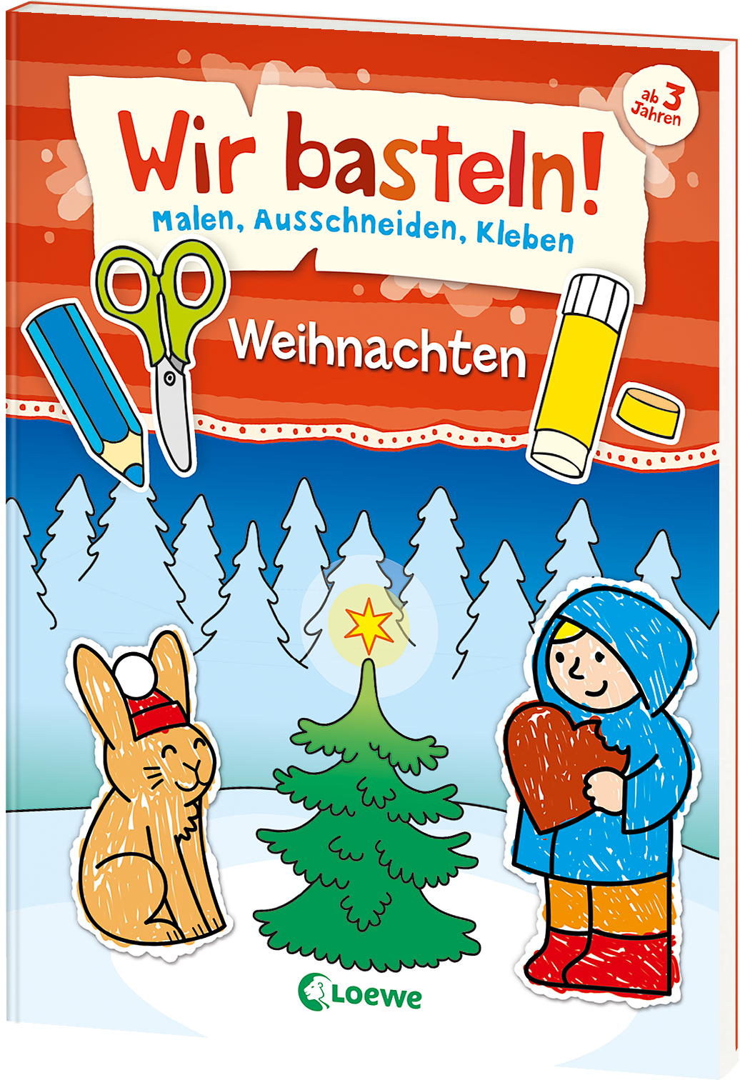 Wir basteln! - Malen, Ausschneiden, Kleben - Weihnachten  9783743203143