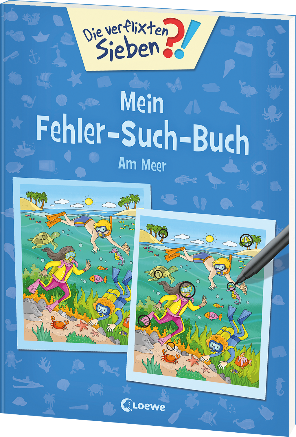 Die verflixten Sieben - Mein Fehler-Such-Buch - Am Meer 9783743203624