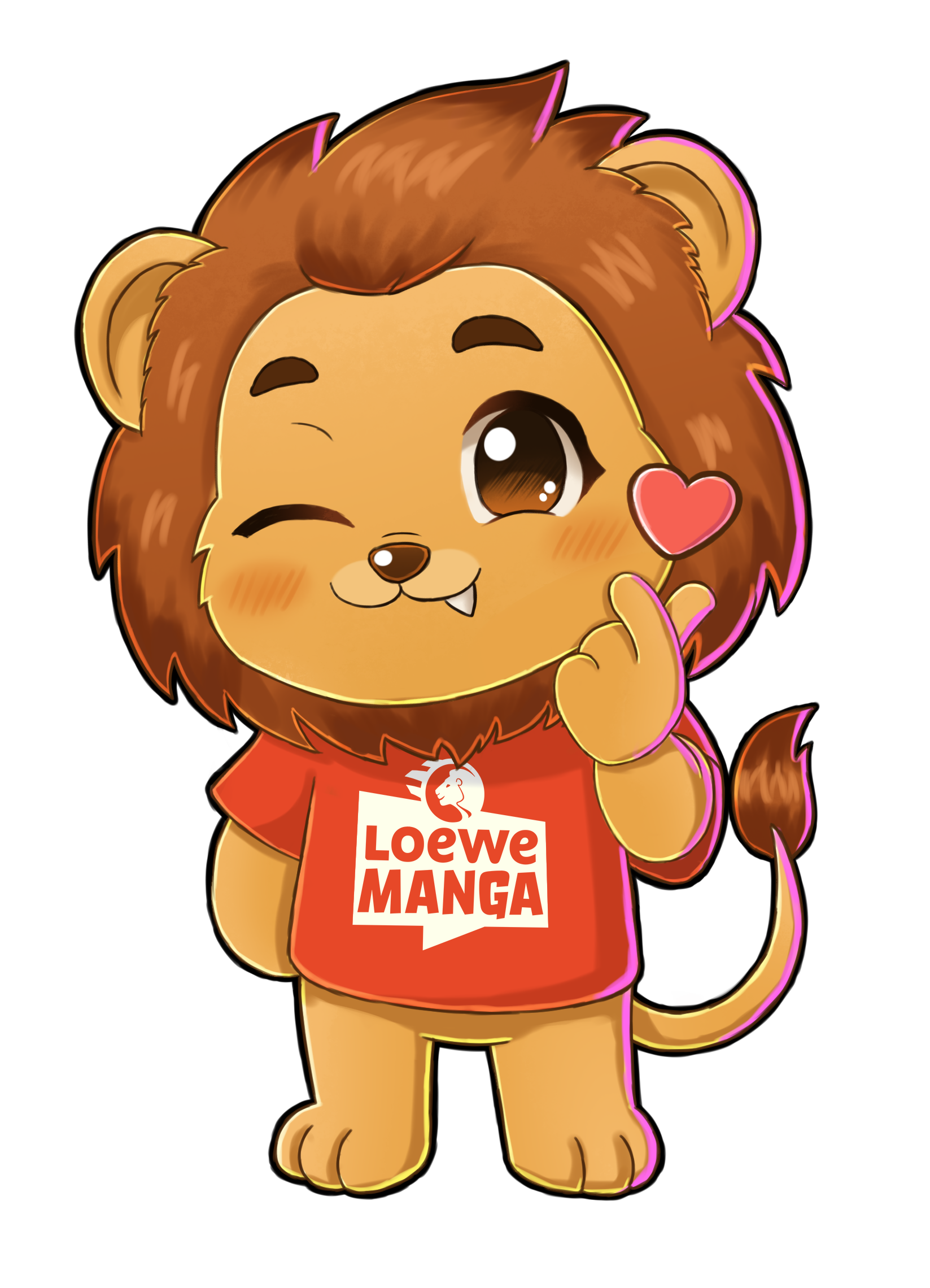 Maskottchen Maleo von Loewe Manga