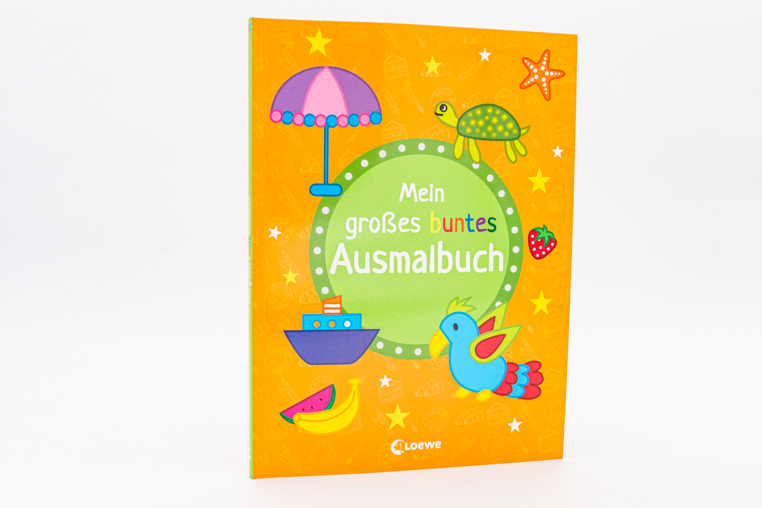 Mein großes buntes Ausmalbuch (Papagei) 9783743214439_1