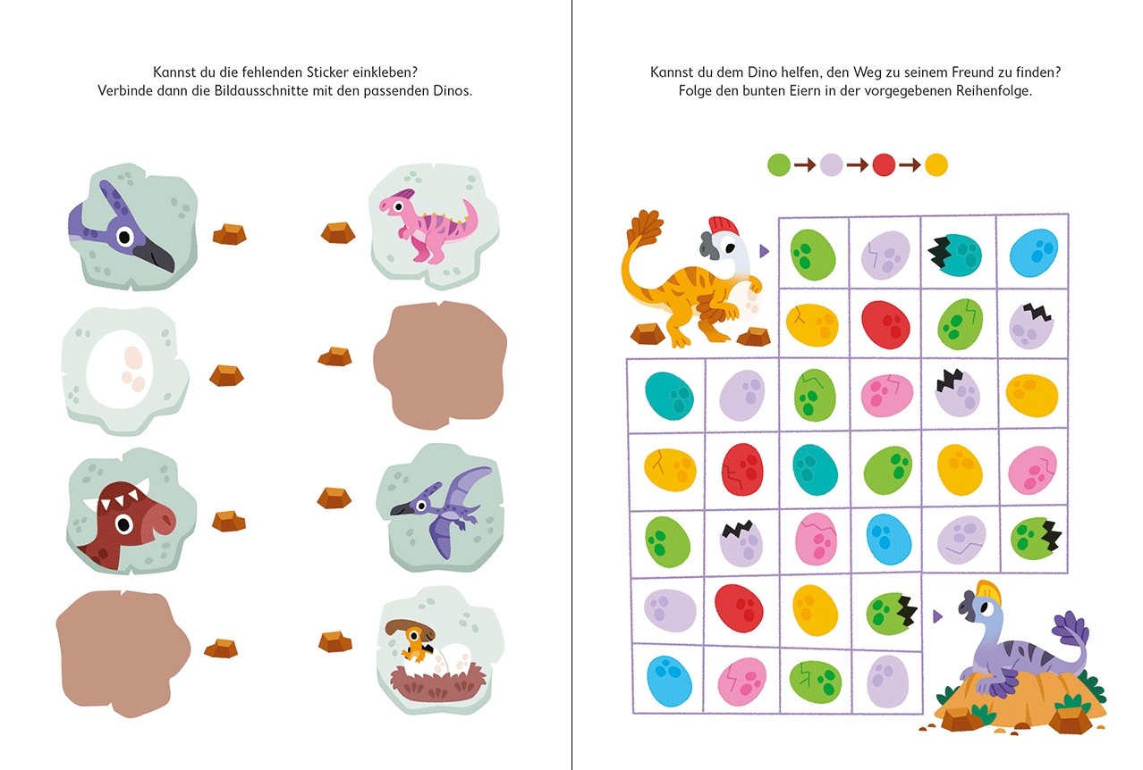 Metallic-Stickerspaß - Dinos 9783743223677_12