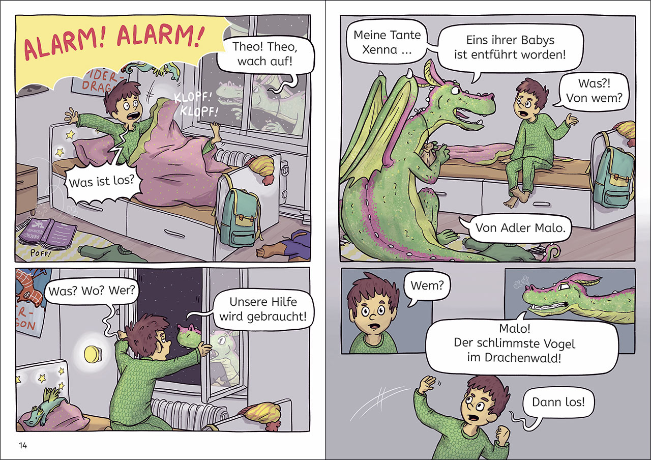 Innenseite Leseloewen Comics; Linkziel: Leseloewen Comics Landingpage Abschnitt