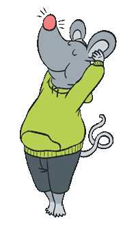 Bildermaus; tanzend tanzende Bildermaus