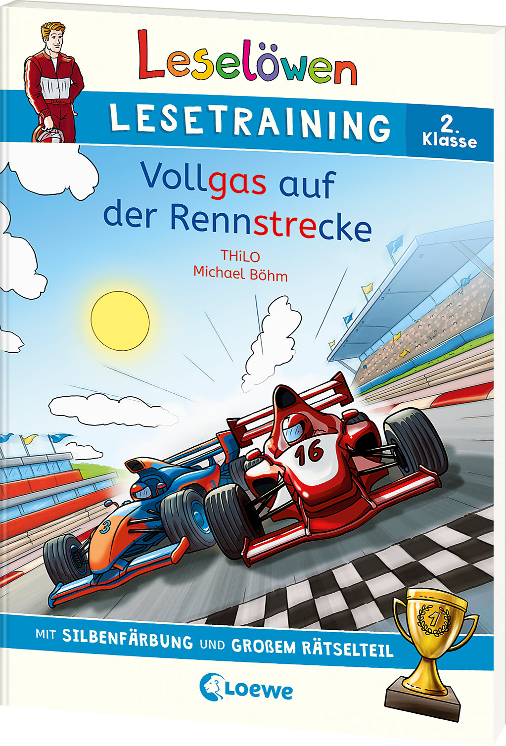 Leselöwen Lesetraining 2. Klasse - Vollgas auf der Rennstrecke 9783743210608