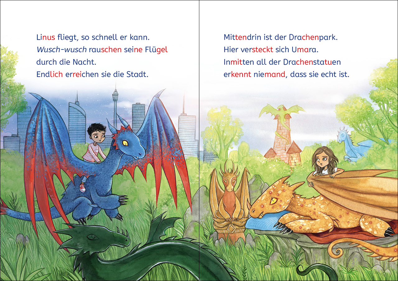 Leselöwen 1. Klasse - Notfall im Drachenpark 9783743214125_3