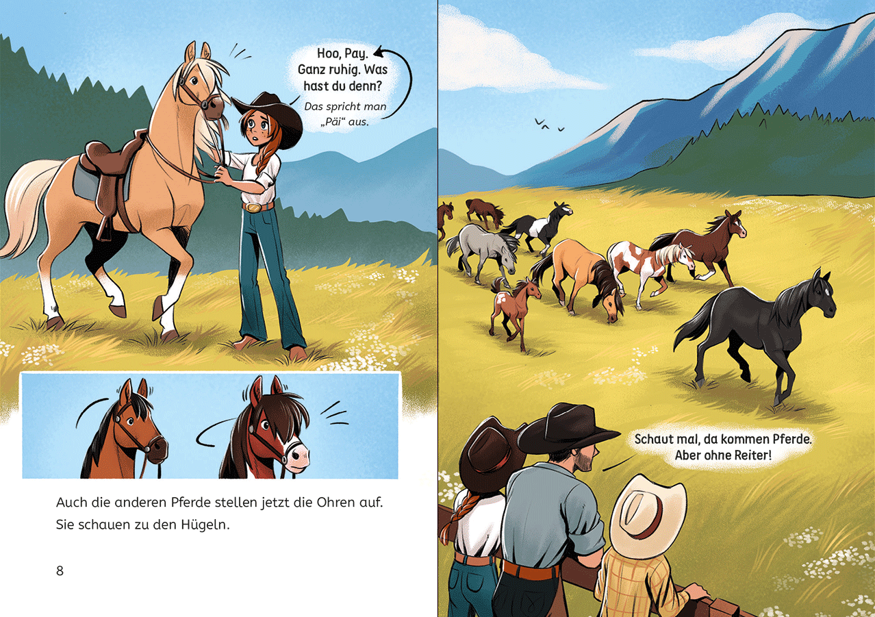 Leselöwen 3. Klasse - Freiheit für die Mustangs 9783743218949_12