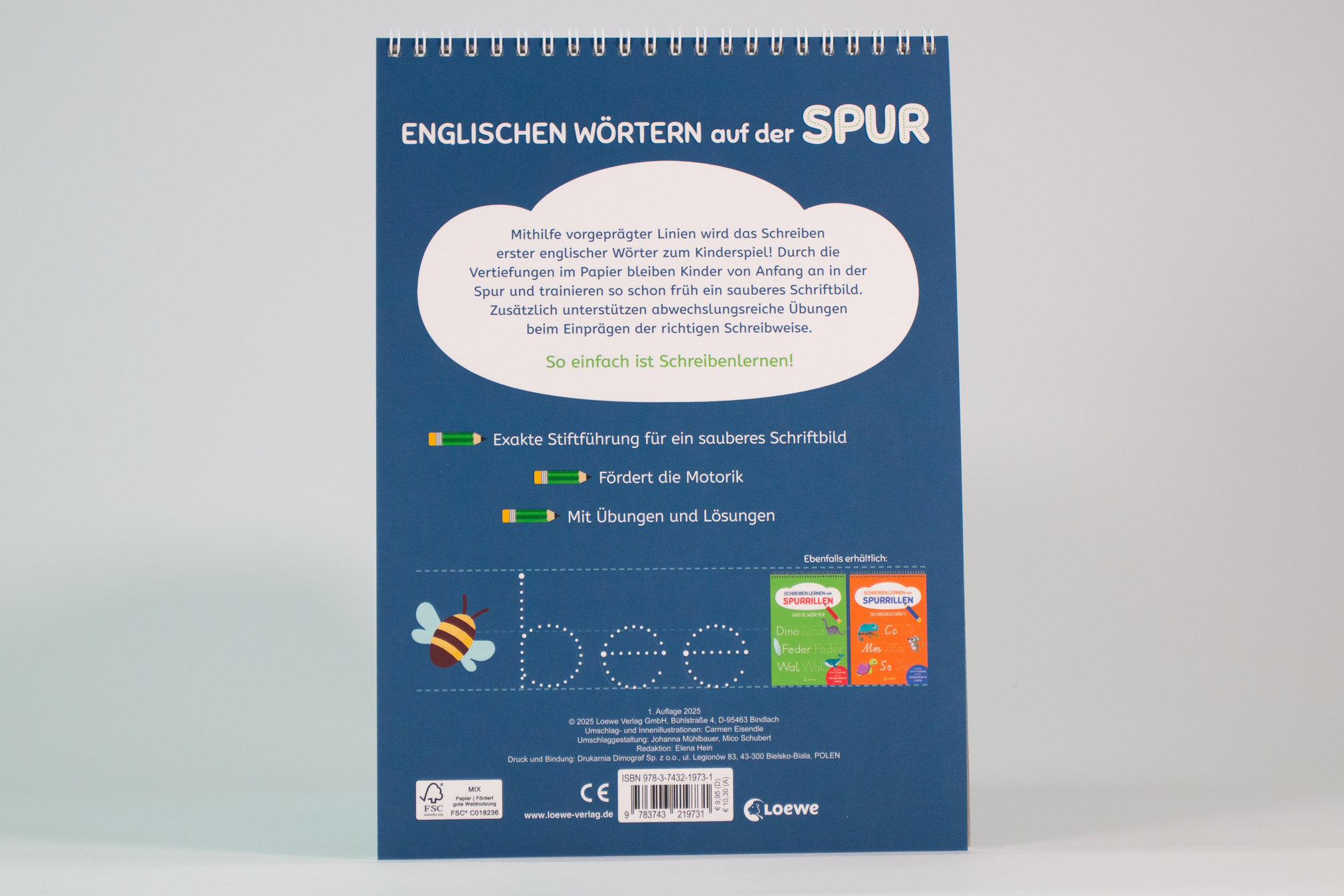 Schreiben lernen mit Spurrillen - Englische Wörter 9783743219731_3