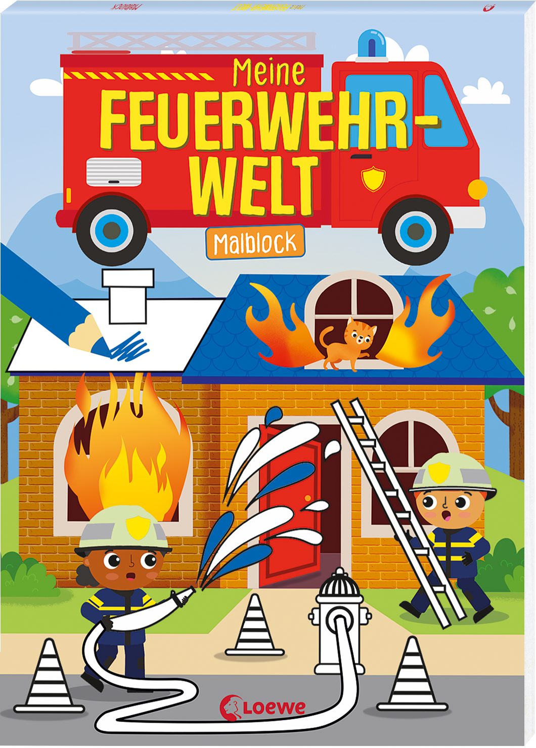 Meine Feuerwehr-Welt - Malblock 9783743225695