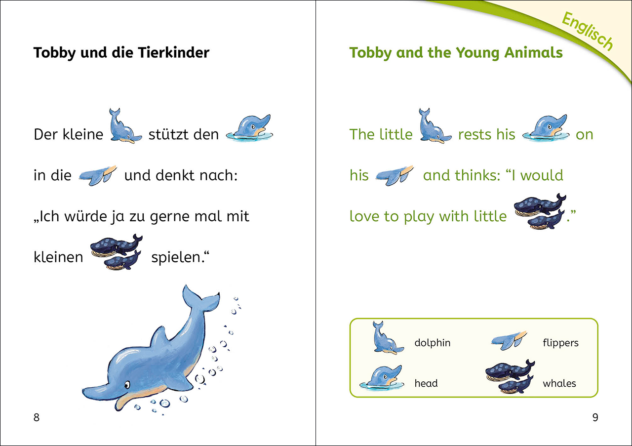 Bildermaus - Mit Bildern Englisch lernen - Delfingeschichten - Dolphin Stories 9783743212541_1