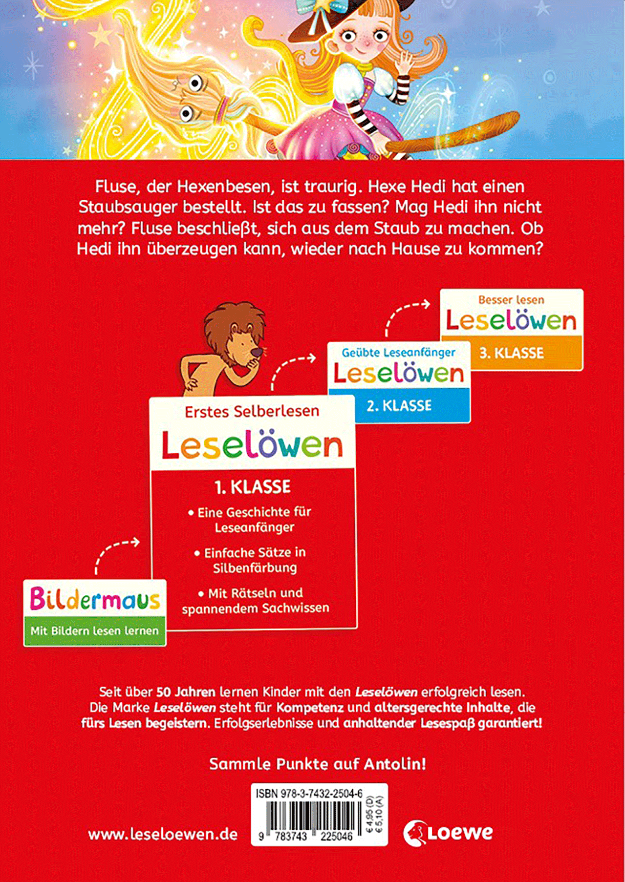Leselöwen 1. Klasse - Der beleidigte Hexenbesen 9783743225046_01