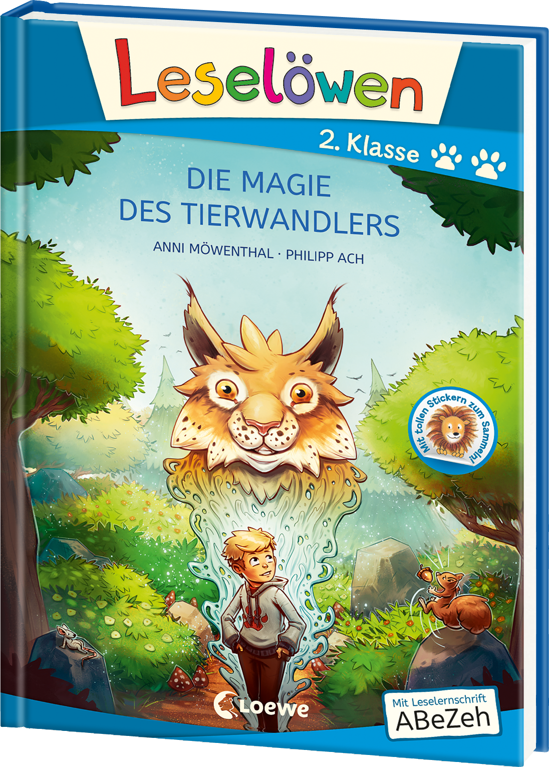 Leselöwen 2. Klasse - Die Magie des Tierwandlers (Großbuchstabenausgabe) 9783743210707