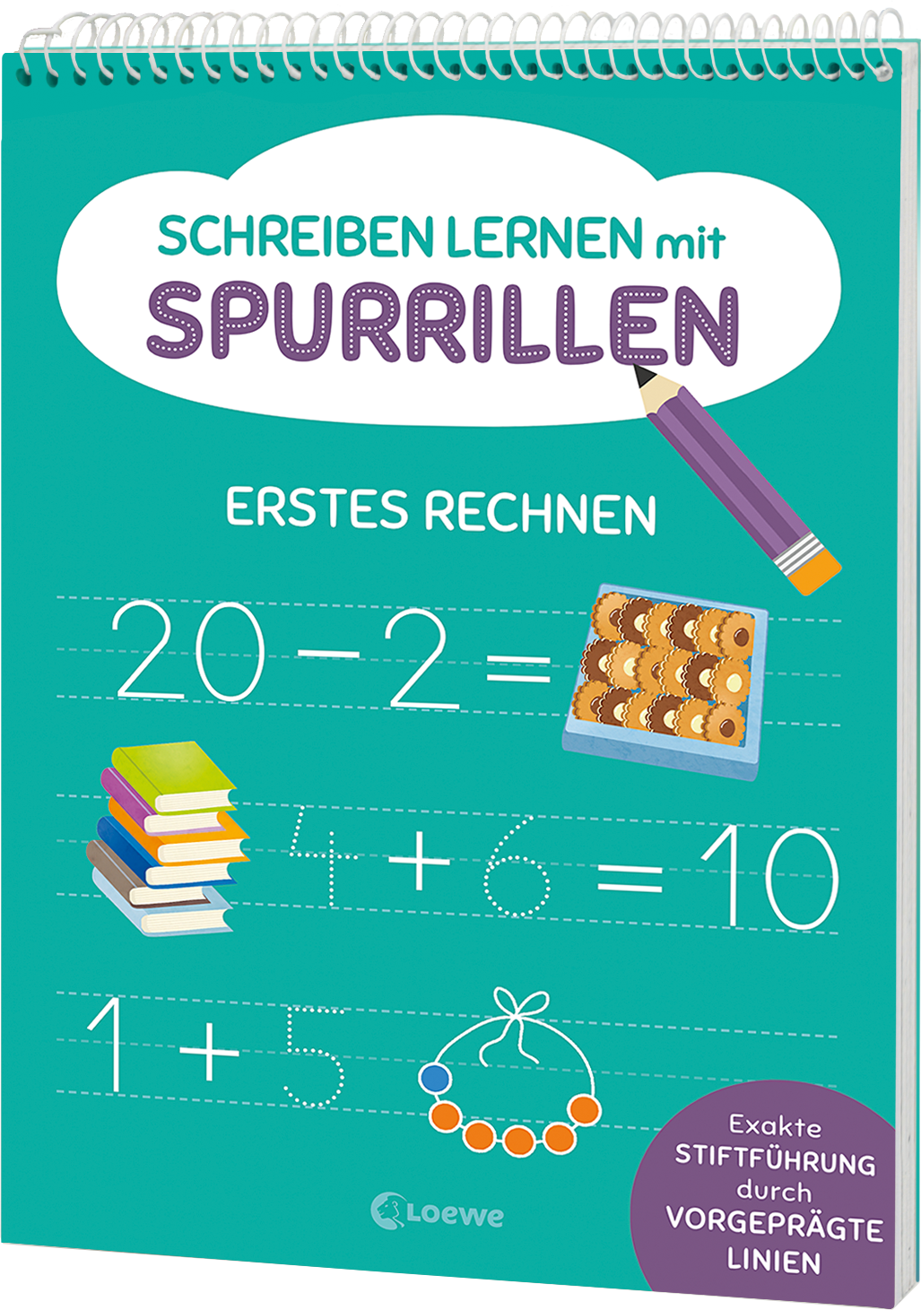 Schreiben lernen mit Spurrillen - Erstes Rechnen 9783743221512
