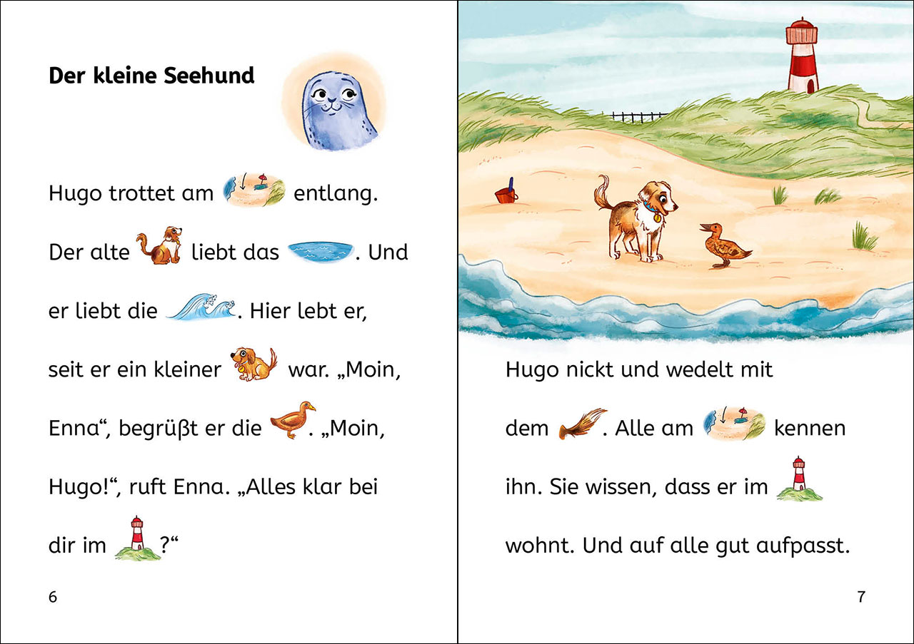 Bildermaus - Sina Seehund hilft ihrem Freund 9783743215030_1