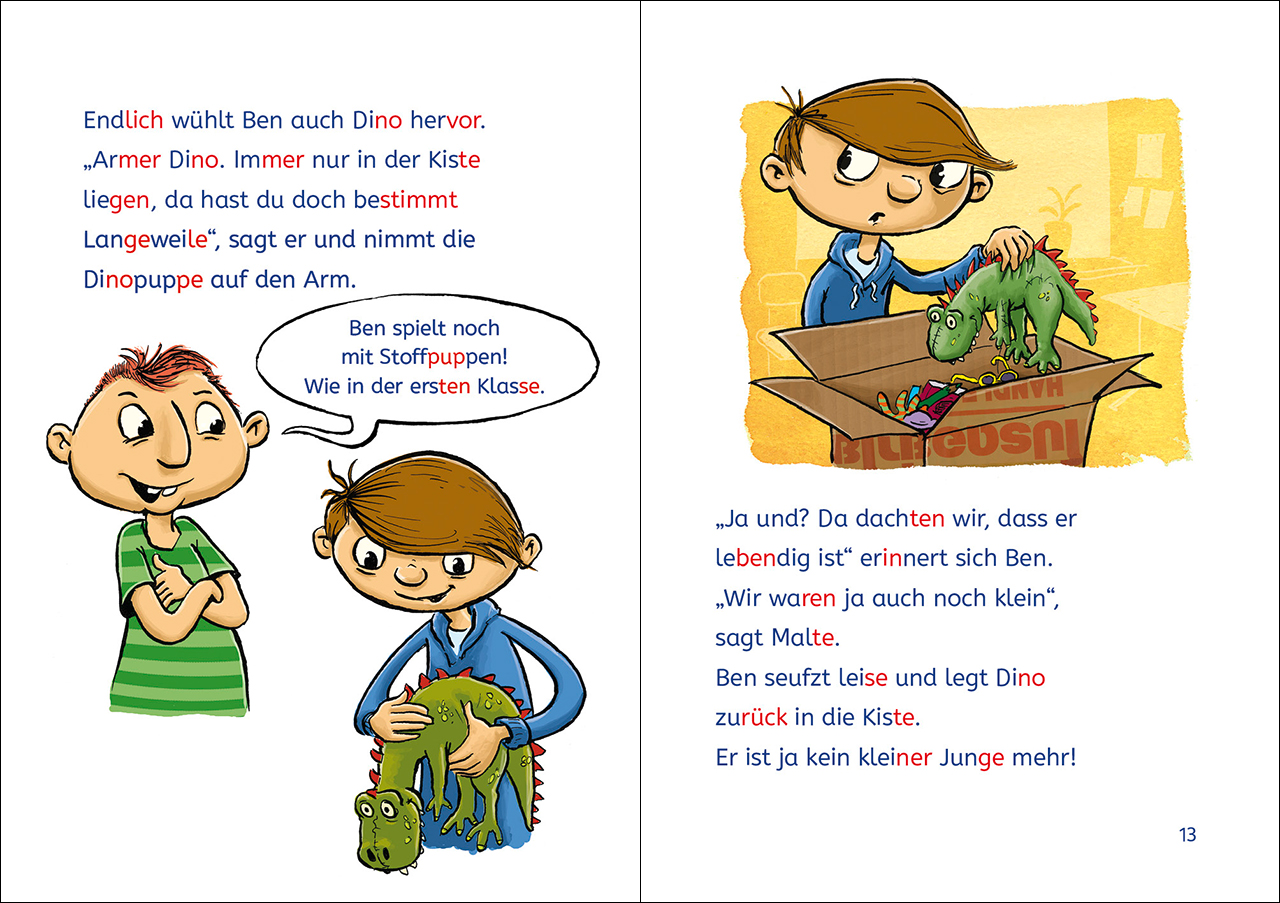 Leselöwen 2. Klasse - Drei Freunde retten die Schule 9783743214378_4