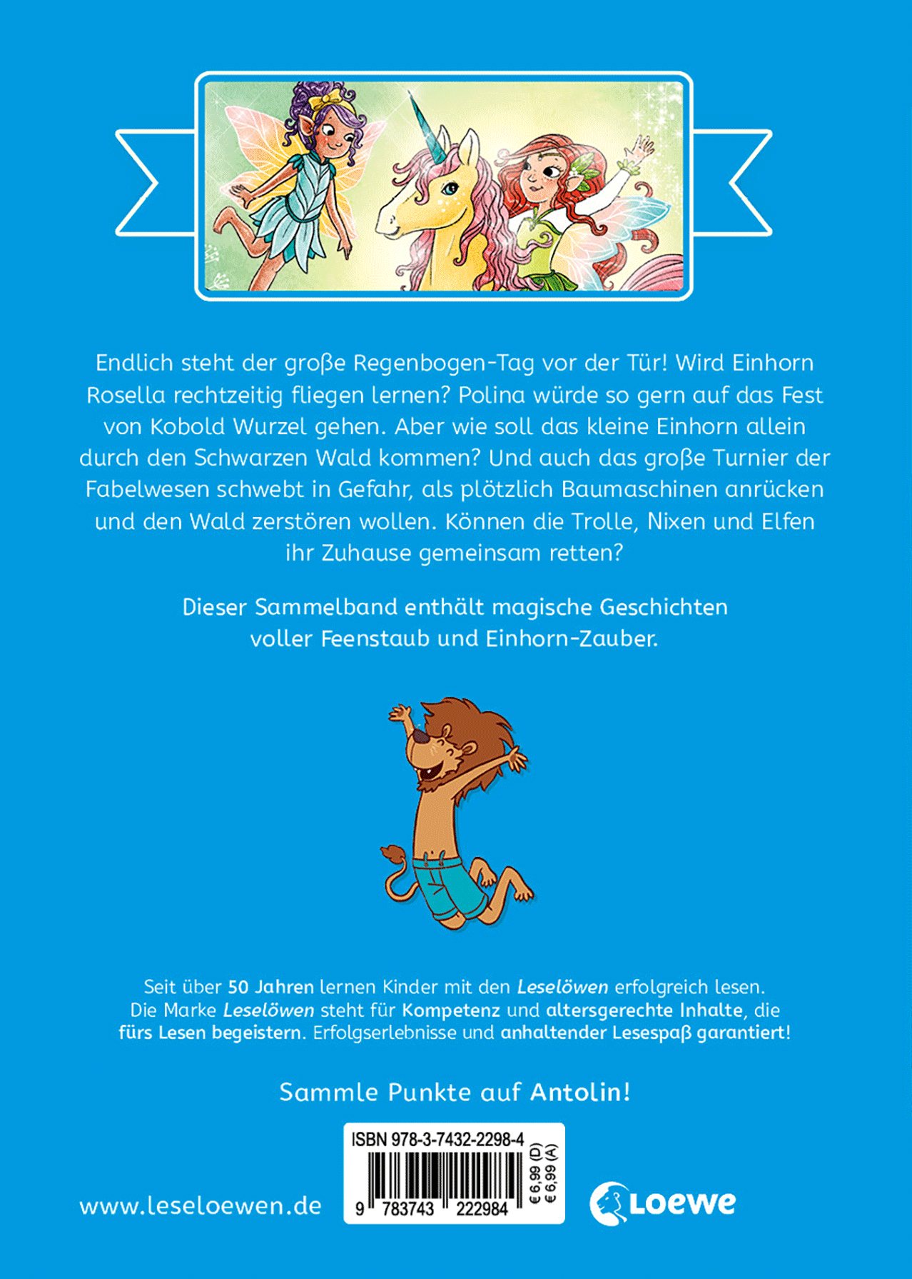 Die schönsten Leselöwen-Geschichten zum ersten Selberlesen - Elfen, Feen und Einhörner 9783743222984_01