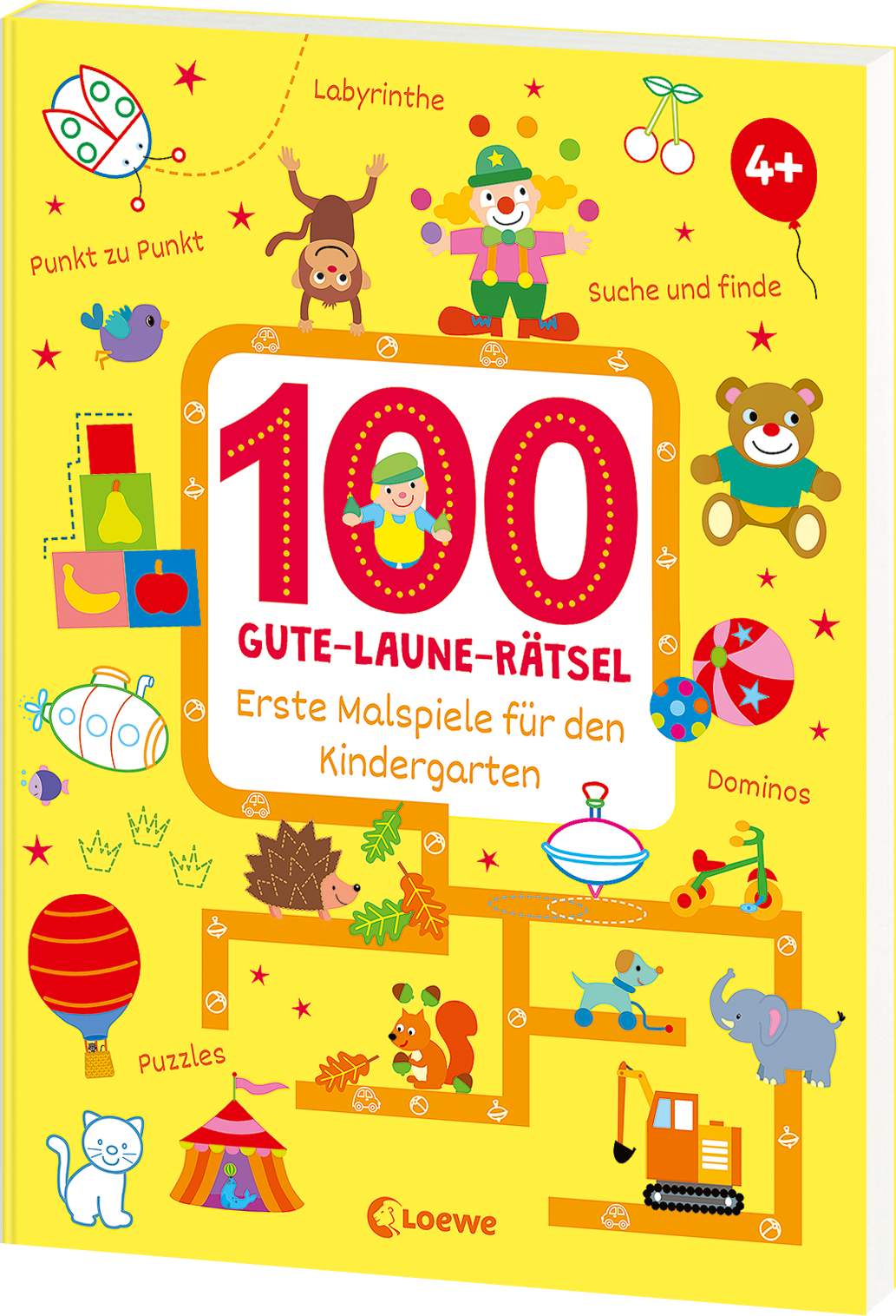 100 Gute-Laune-Rätsel - Erste Malspiele für den Kindergarten 9783743212701