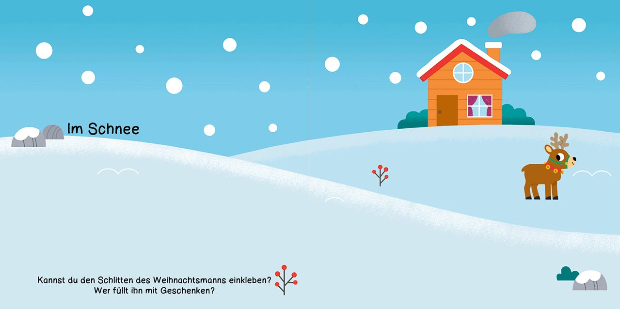 Stickerspaß für kleine Hände - Weihnachten