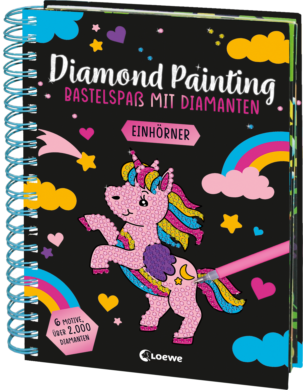 Diamond Painting - Bastelspaß mit Diamanten - Einhörner 9783743215412