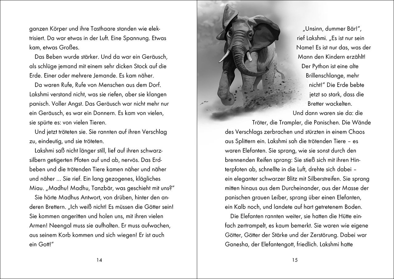 Das geheime Leben der Tiere (Dschungel) - Die schwarze Tigerin 9783743215375_7 Das geheime Leben der Tiere (Dschungel) - Die schwarze Tigerin 9783743215375_7