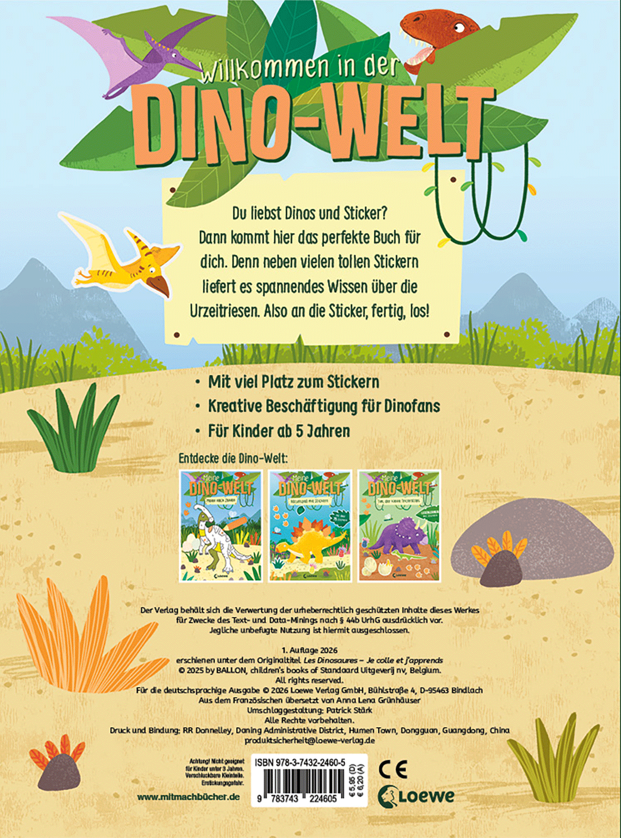 Meine Dino-Welt - Stickerspaß 9783743224605_01