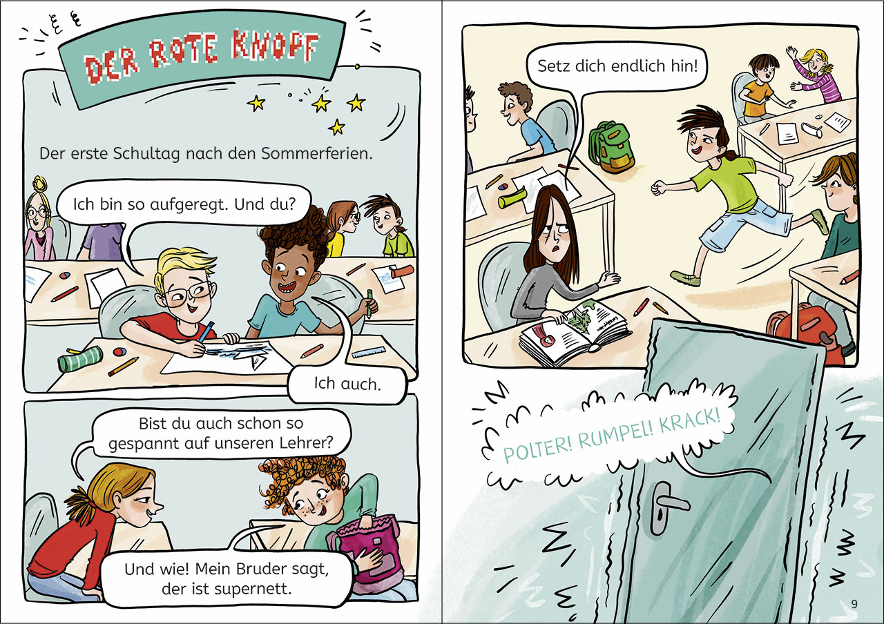Innenseite Leseloewen Comics; Linkziel: Leseloewen Comics Landingpage Abschnitt