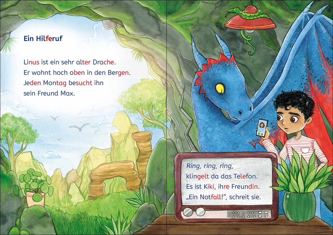 Leselöwen 1. Klasse - Notfall im Drachenpark 9783743214125_1