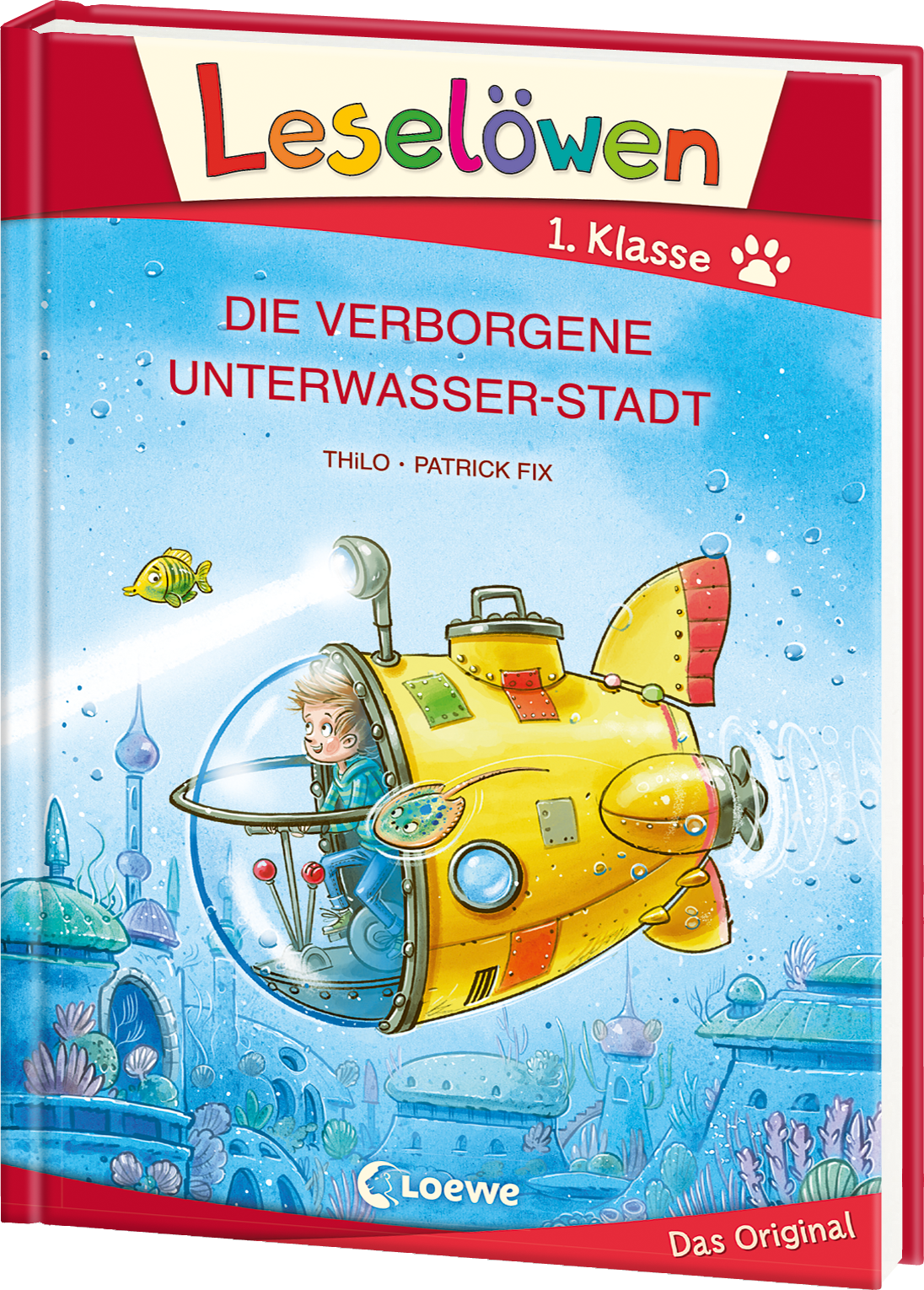 Leselöwen 1. Klasse - Die verborgene Unterwasser-Stadt (Großbuchstabenausgabe) 9783743207738