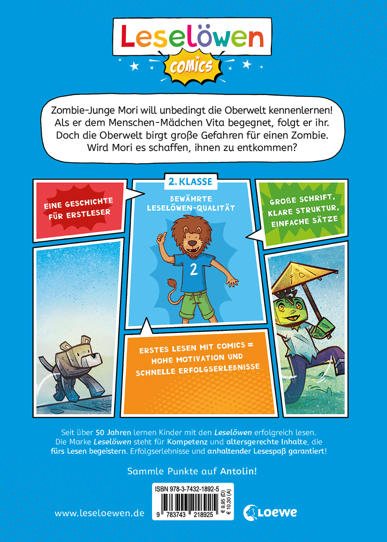 Leselöwen Comics 2. Klasse - Gefahr in der Oberwelt 9783743218925_01