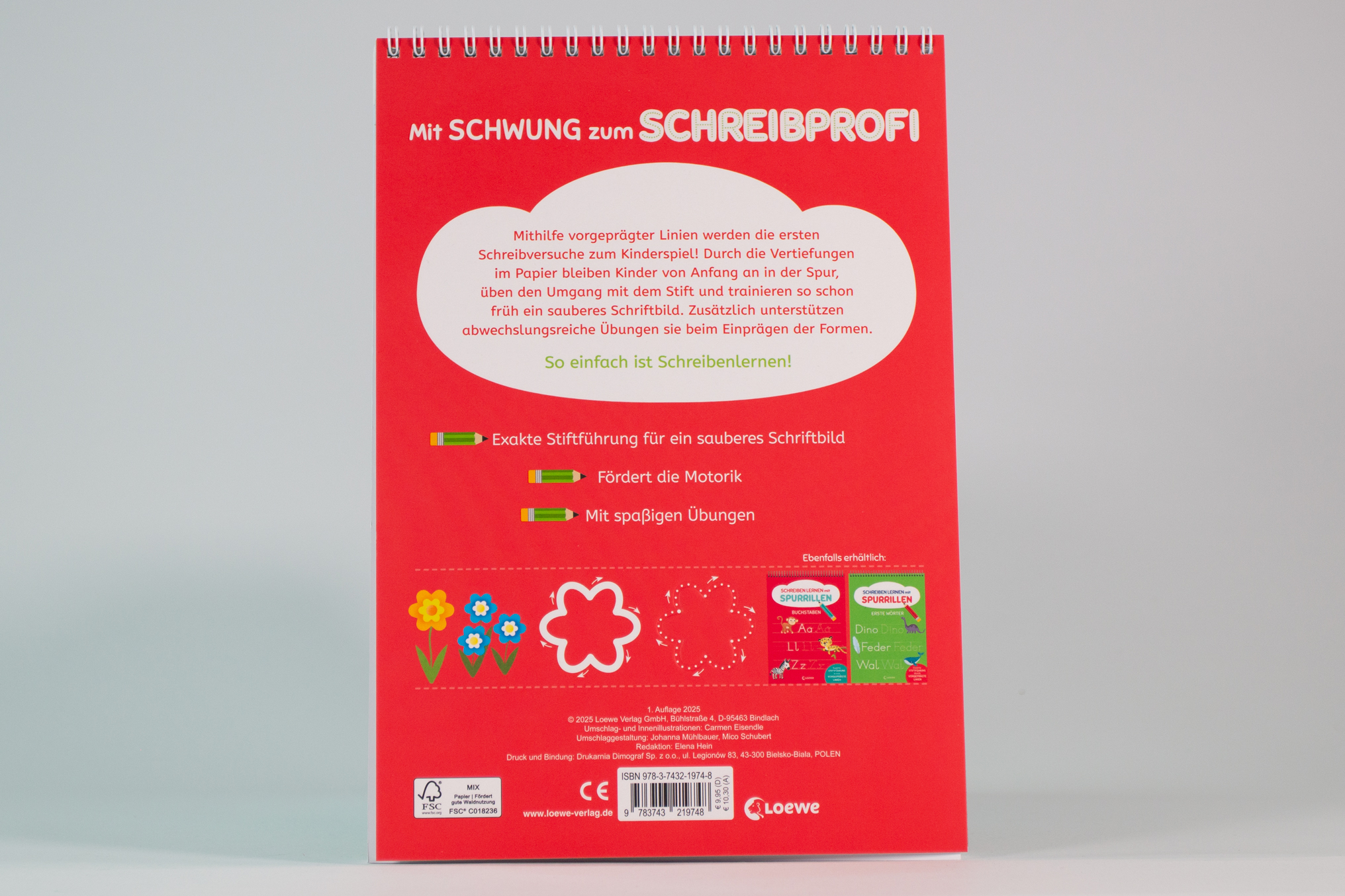 Schreiben lernen mit Spurrillen - Schreibvorübungen  9783743219748_3 Schreiben lernen mit Spurrillen - Schreibvorübungen  9783743219748_3