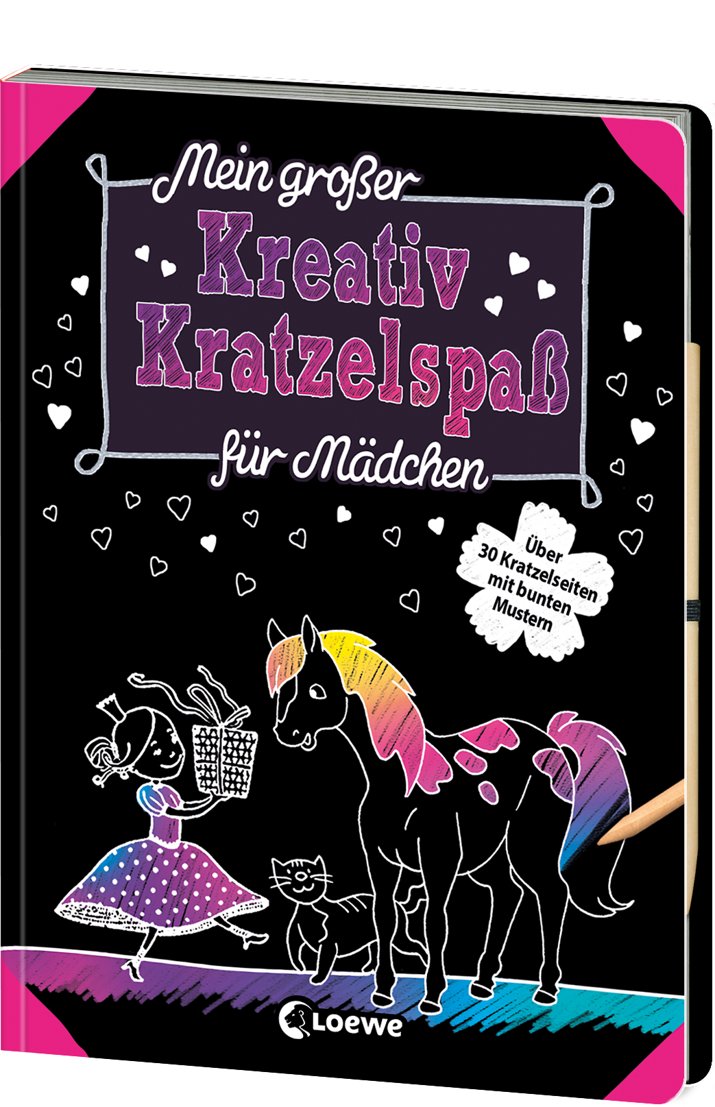 Mein großer Kreativ-Kratzelspaß: Für Mädchen 9783743200692