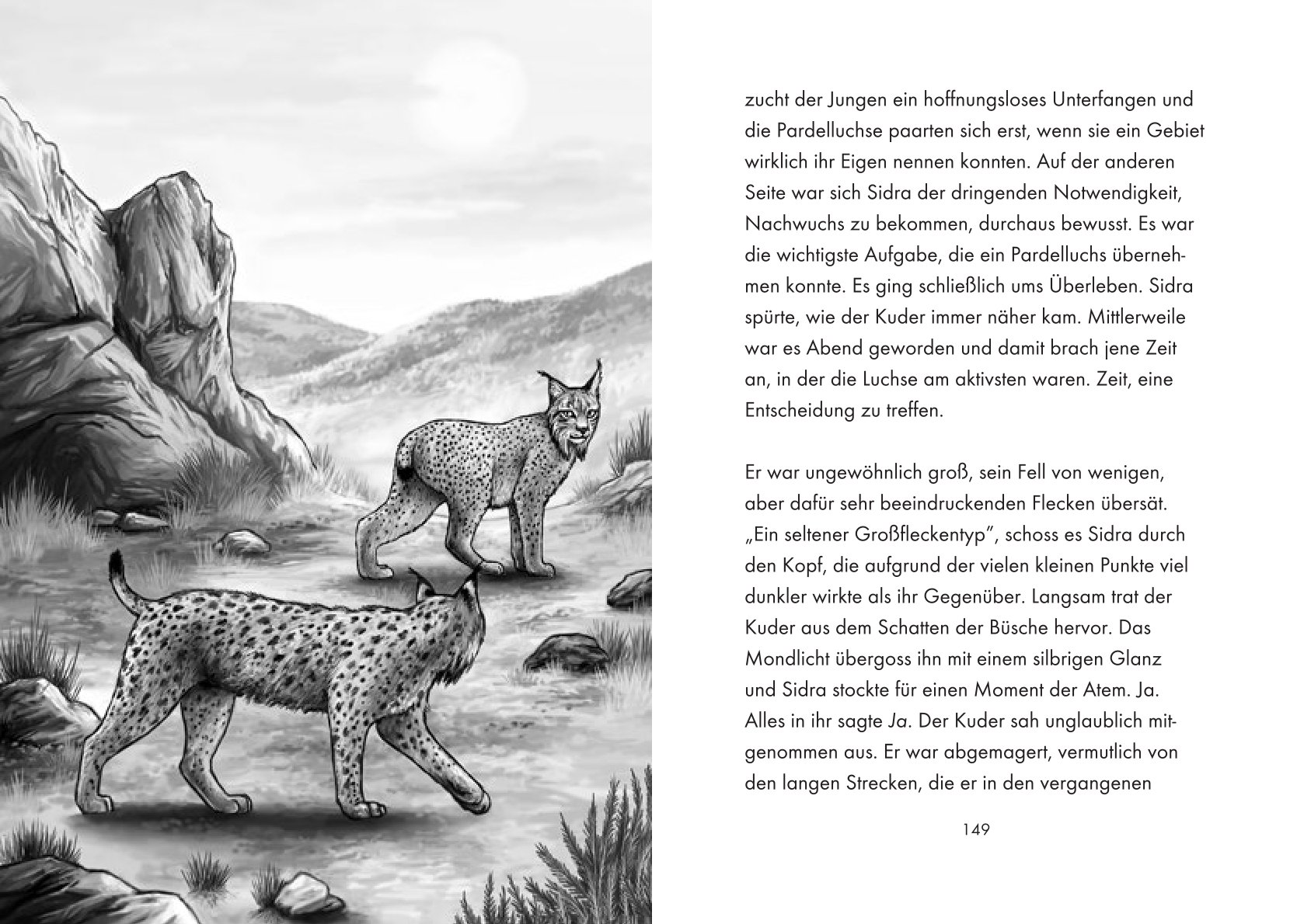 Innenseite des Buches Das Geheimnis der Luchse von Anna Lisa Kiesel