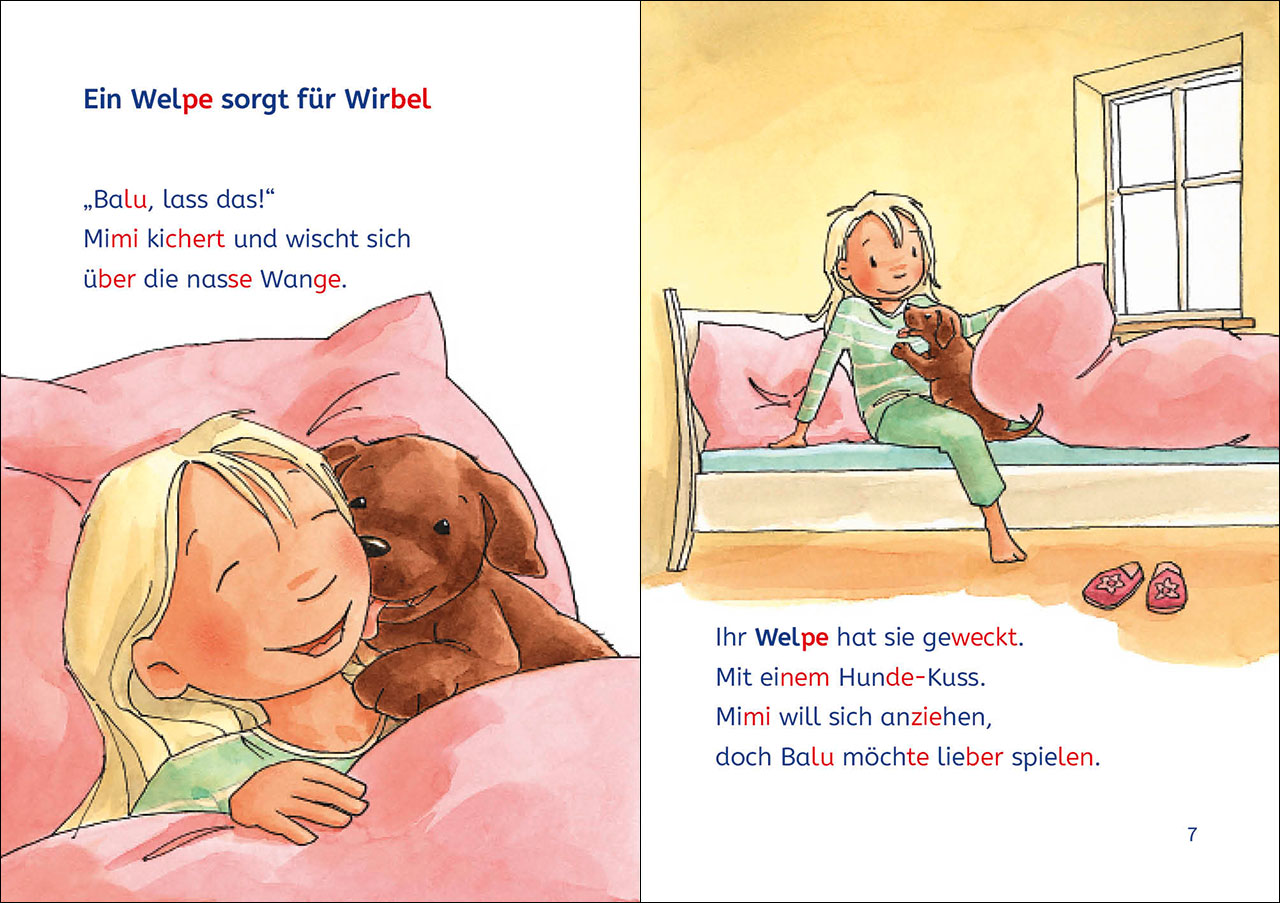 Leselöwen 1. Klasse - Zwei Freundinnen und ein neugieriger Welpe 9783743216310_5