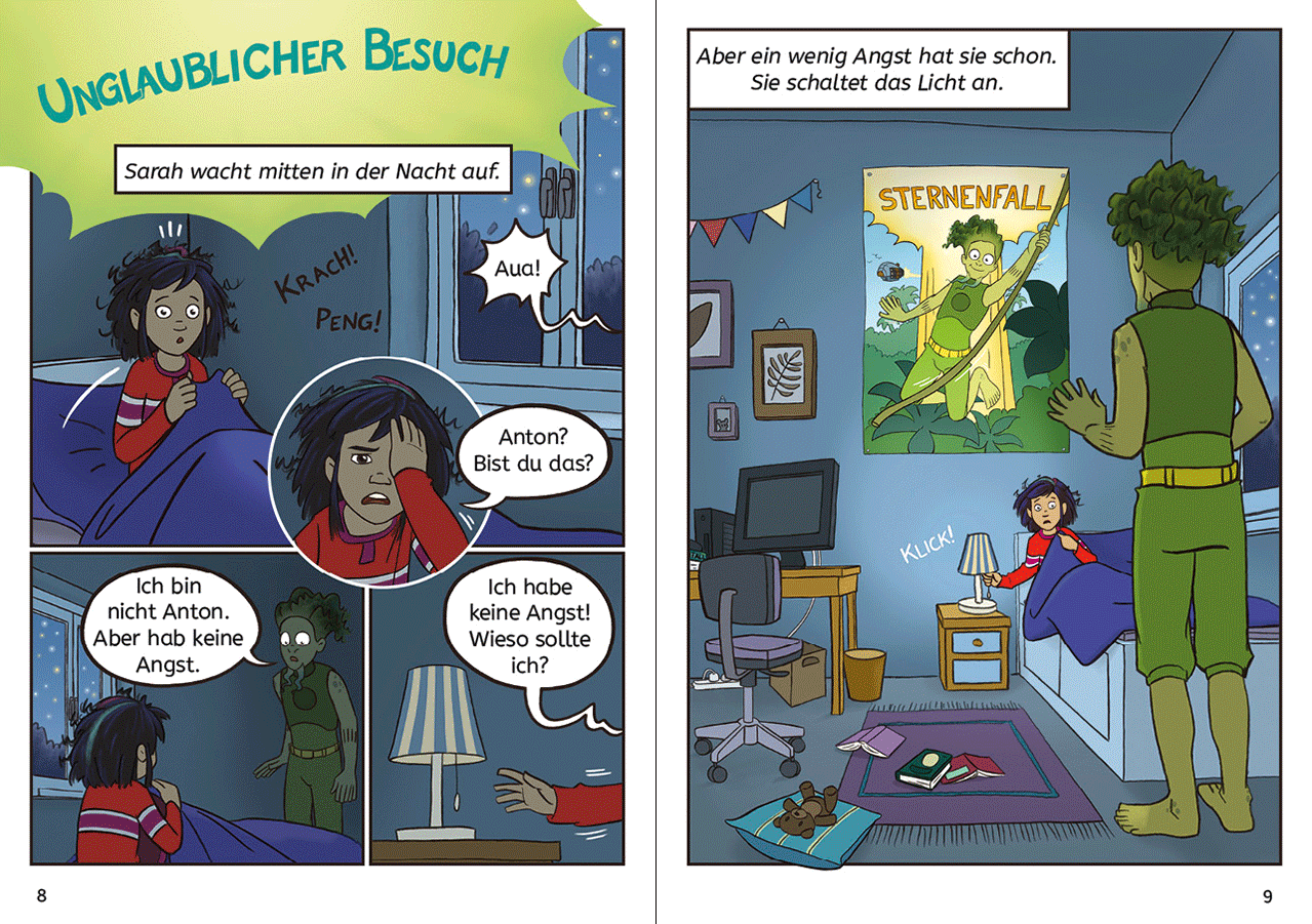Innenseite Leseloewen Comics; Linkziel: Leseloewen Comics Landingpage Abschnitt