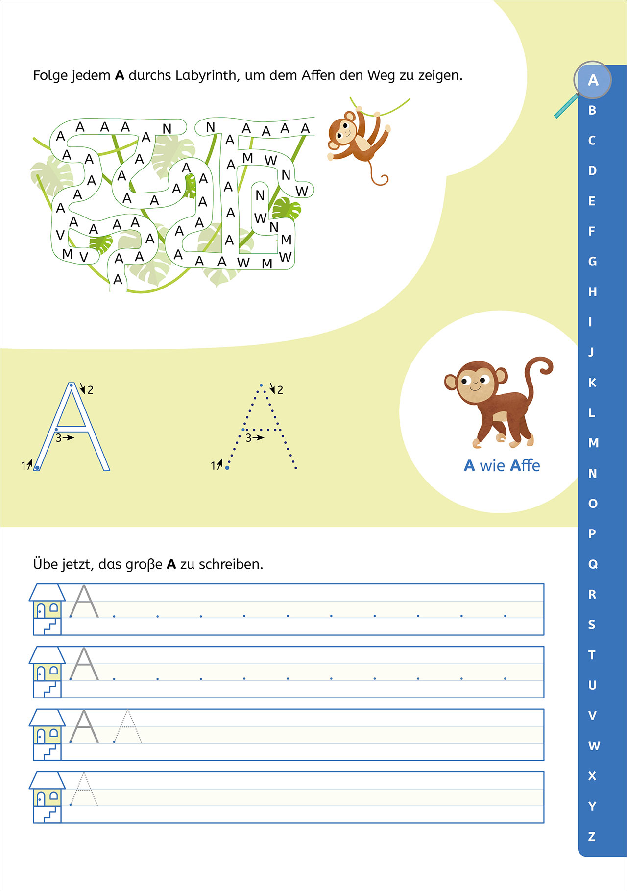 Schreiben lernen mit Spurrillen - Großbuchstaben 9783743217843_05 Schreiben lernen mit Spurrillen - Großbuchstaben 9783743217843_05