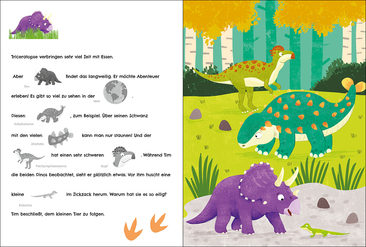 Meine Dino-Welt - Tim, der kleine Triceratops 9783743220522_05 Meine Dino-Welt - Tim, der kleine Triceratops 9783743220522_05