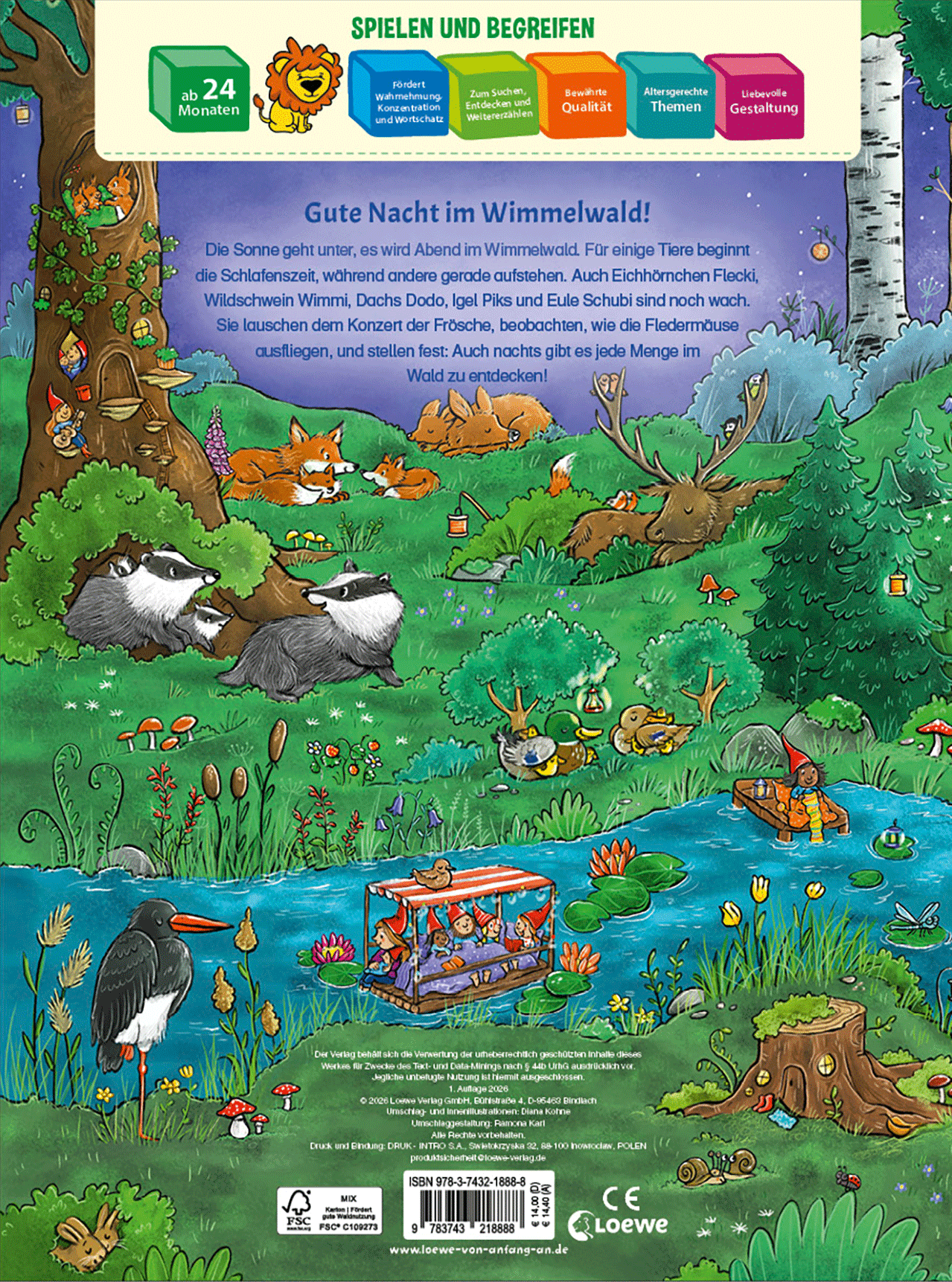 Willkommen im Wimmelwald - Gute Nacht! 9783743218888_01