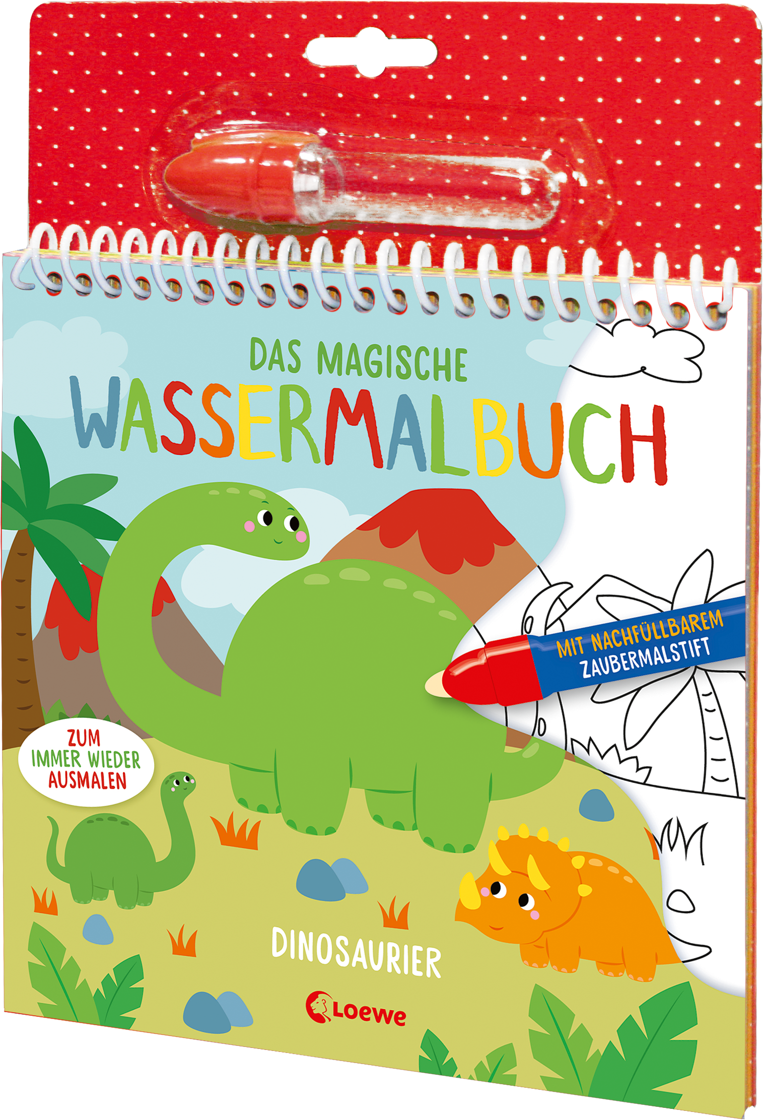 Das magische Wassermalbuch - Dinosaurier 9783743214705