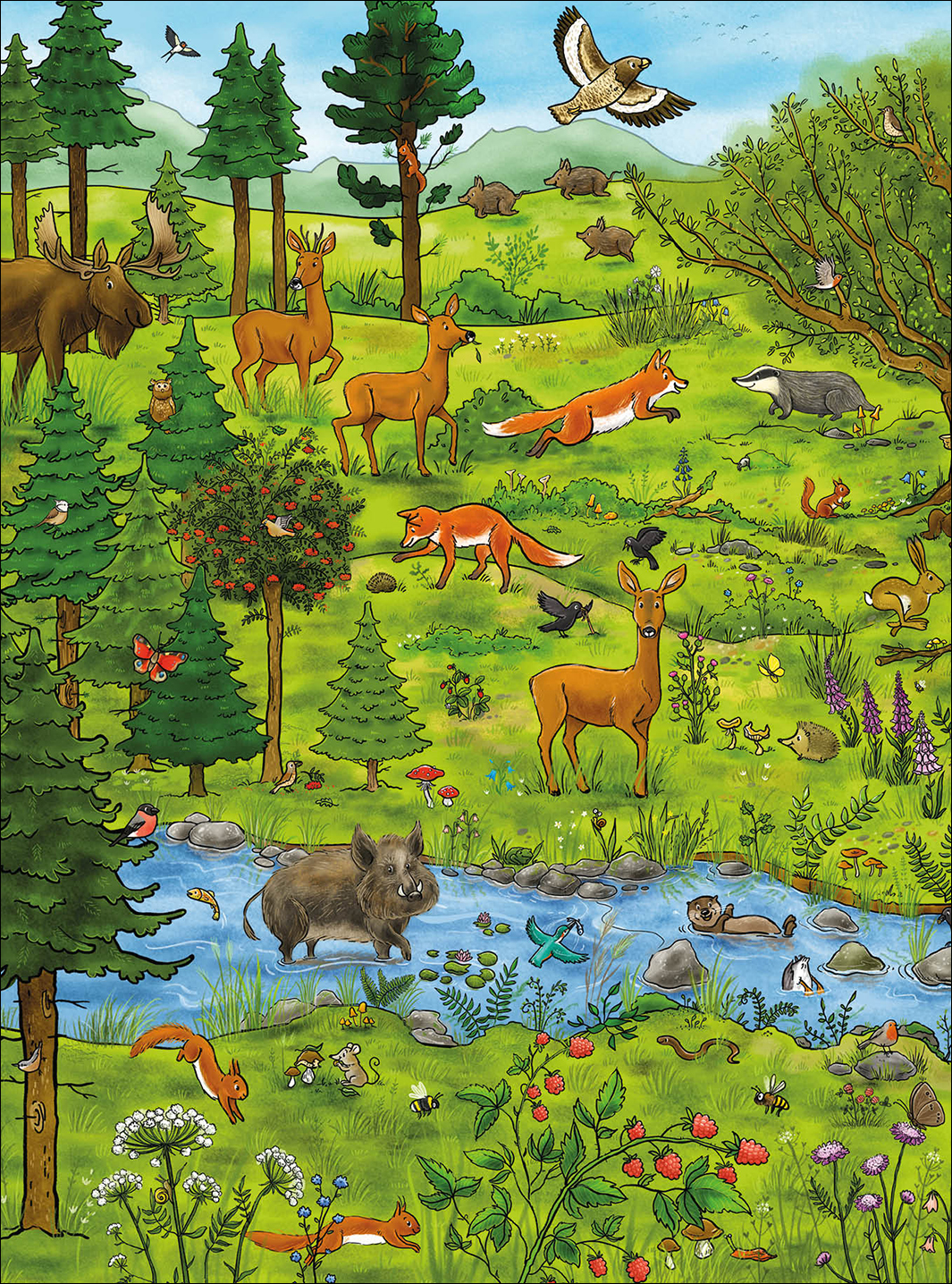 Das große Wimmelbuch der Tiere 9783743210523_1