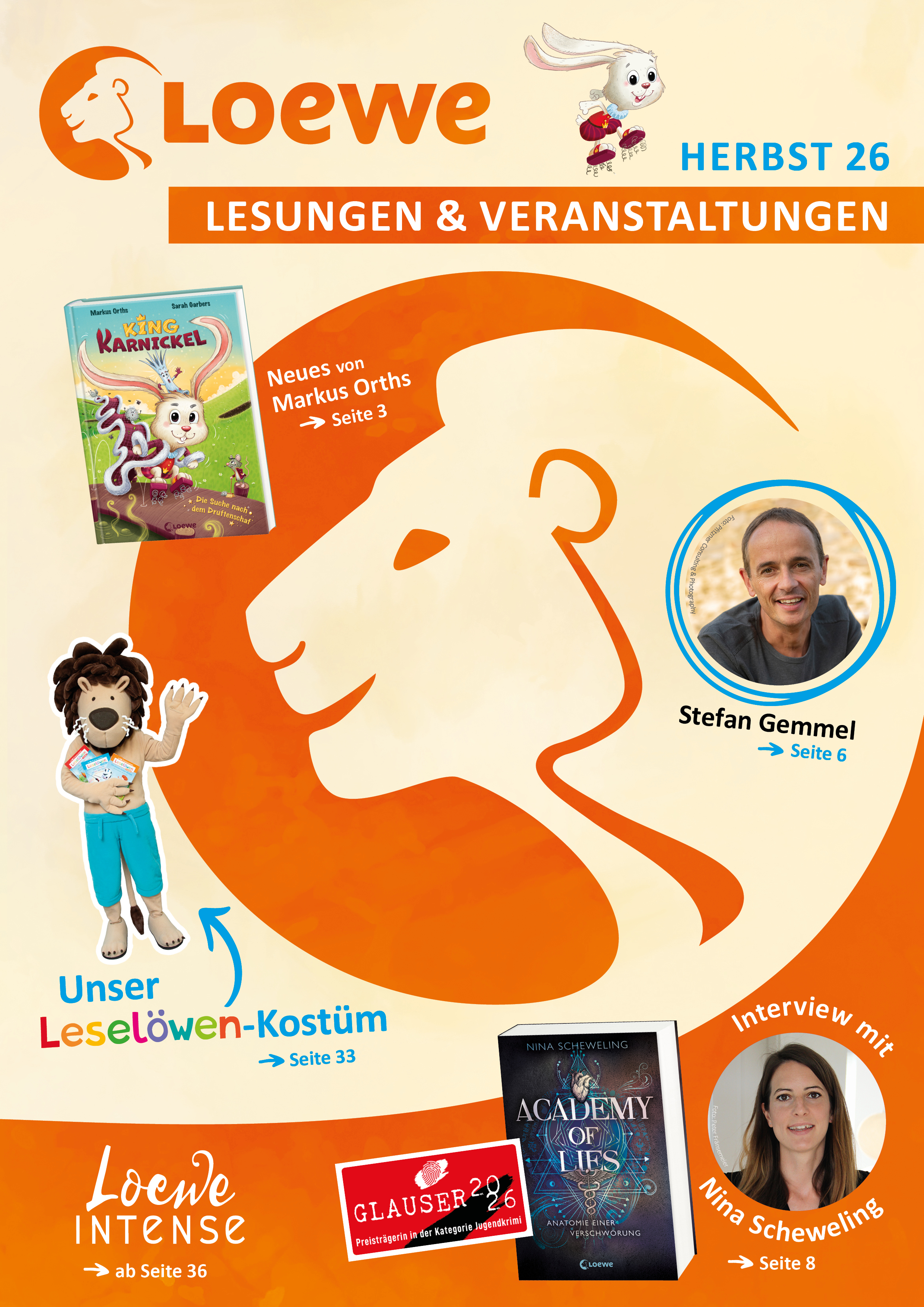 Lesungsbroschuere Herbst 26 Loewe Verlag; Linkziel: Download LEsungsbroschuere