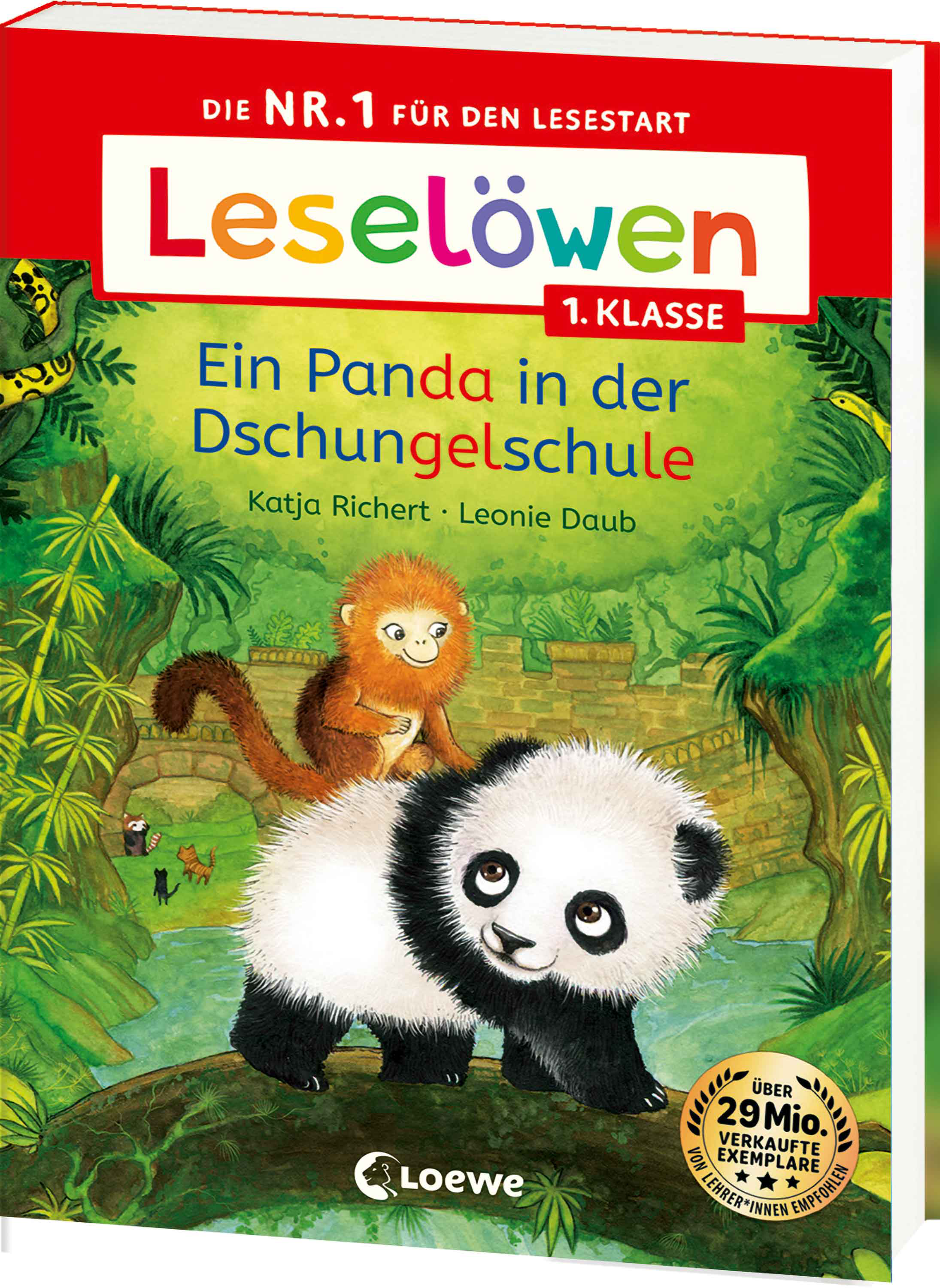 Leselöwen 1. Klasse - Ein Panda in der Dschungelschule 9783743225039