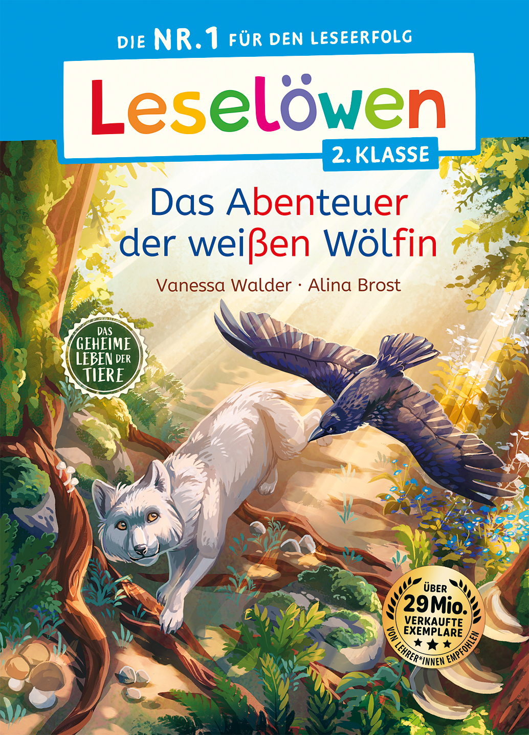 Leselöwen 2. Klasse - Das geheime Leben der Tiere - Das Abenteuer der weißen Wölfin  9783732024704