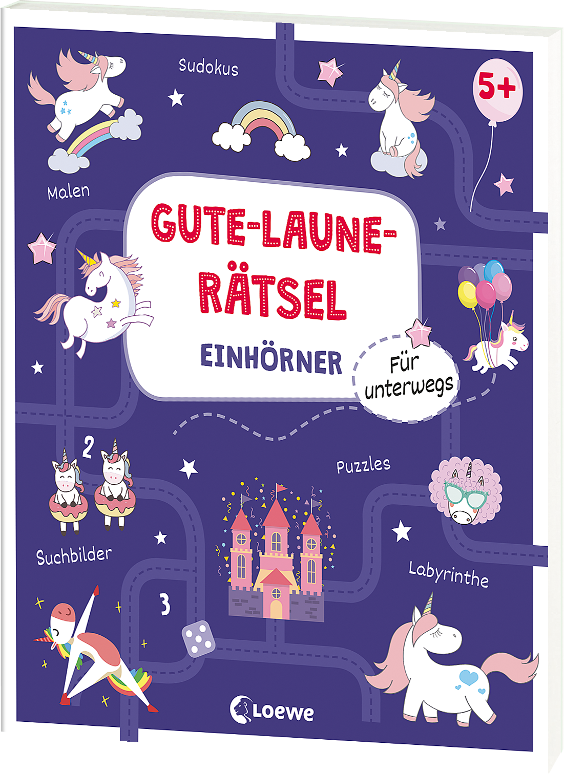 Gute-Laune-Rätsel für unterwegs - Einhörner 9783743214460