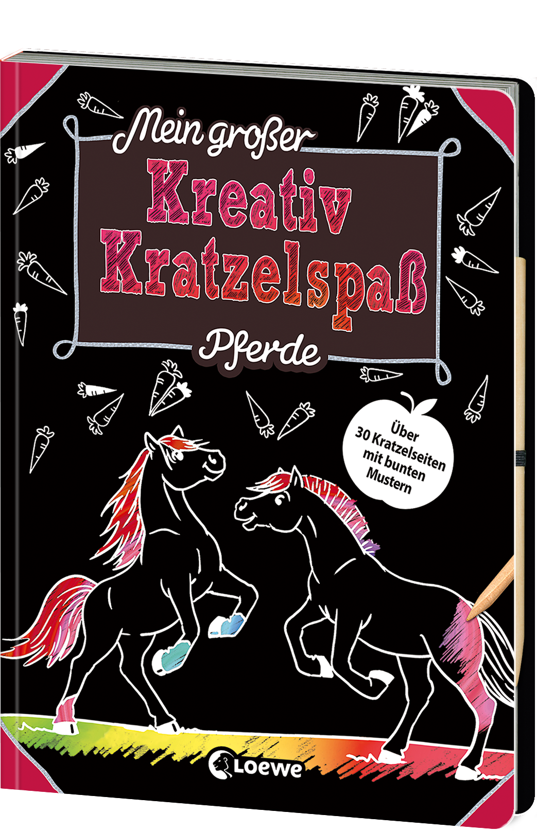 Mein großer Kreativ-Kratzelspaß: Pferde 9783743208223