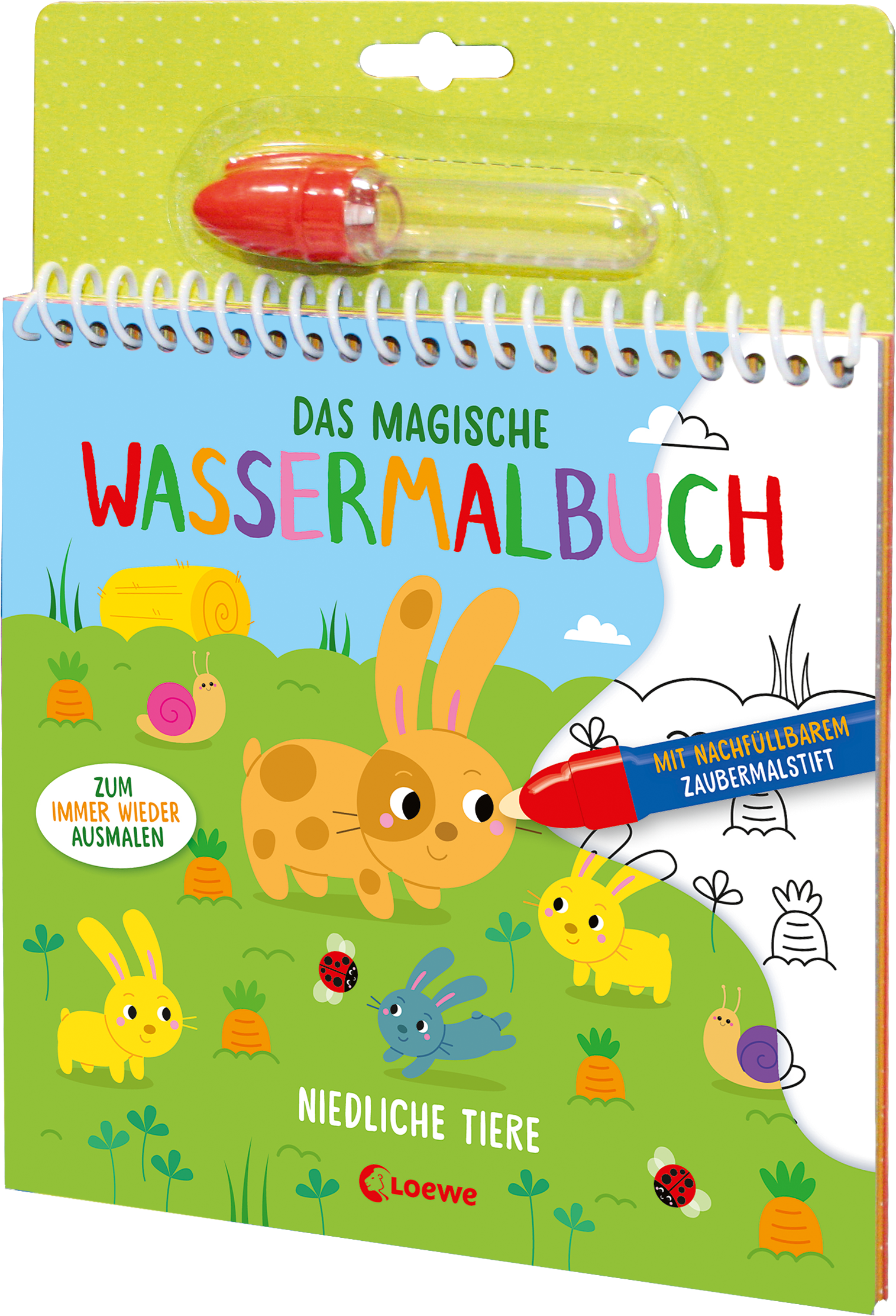 Das magische Wassermalbuch - Niedliche Tiere 9783743214729