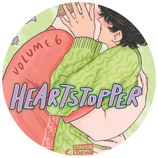 Kreisfoermiger Ausschnitt des Covers von Heartstopper Vol. 1; Linkziel: Titeldetailseite Heartstopper Vol. 1